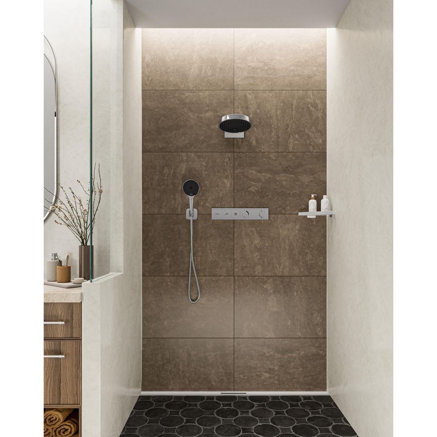 Afbouwdeel inbouwthermostaat RainSelect 2 functies 19,6l/min. chroom