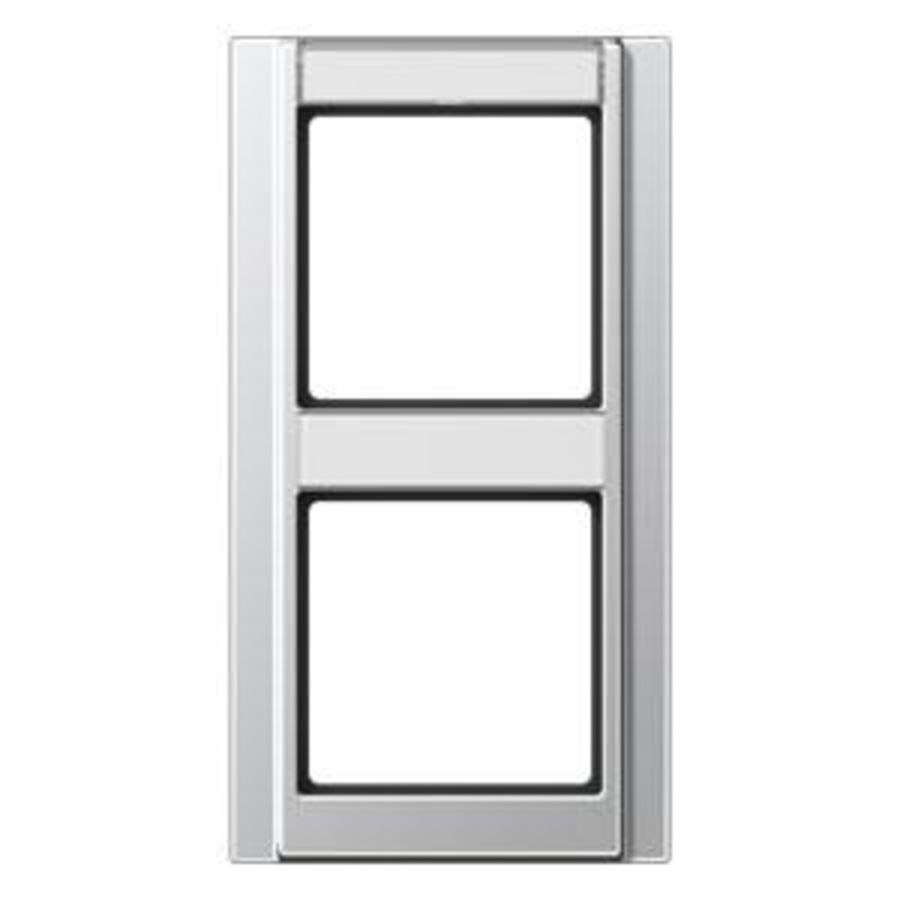 Afdekraam alum.m.tekstvak 2-voudig verticaal A500 VVE=10