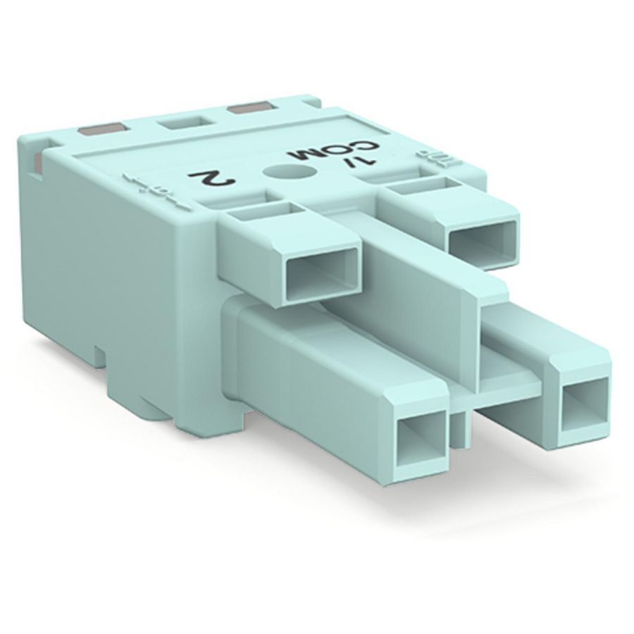Female 2-polig Cod. B turquoise 770-1242/076-000 VVE=100