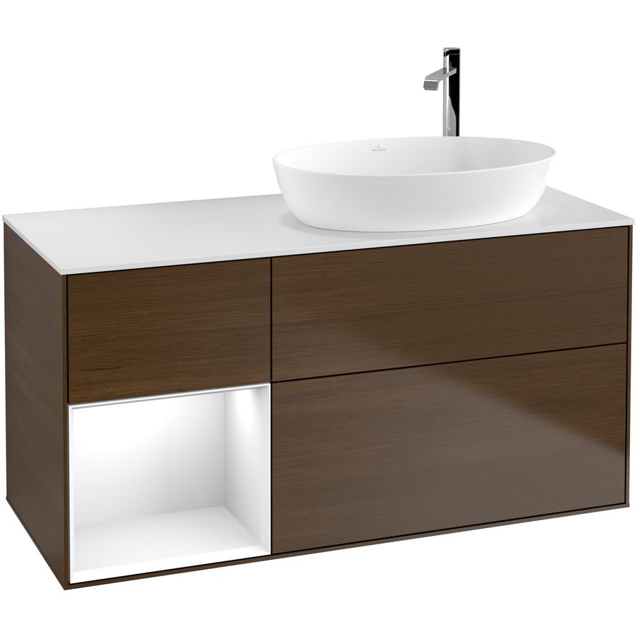 Wastafelonderkast Finion 1200x603x501mm W.Veneer F921GFGN