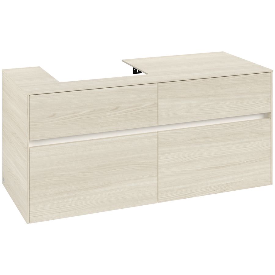 Wastafelonderkast Collaro 1200x548x500mm White Oak C071B0AA