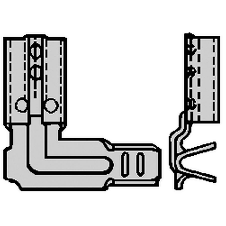 Kist a 8000st. Vlakstekerhuls ongeisol. haaks F 0,5-1,0mm²