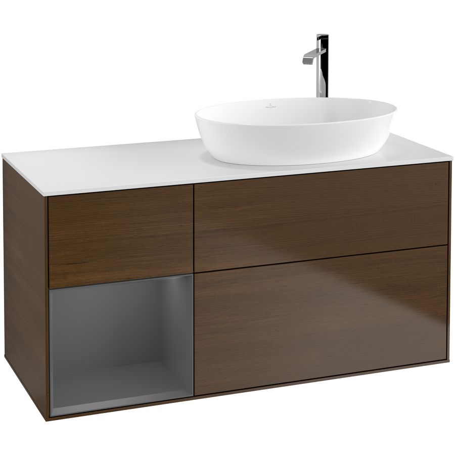 Wastafelonderkast Finion 1200x603x501mm W.Veneer F921GKGN