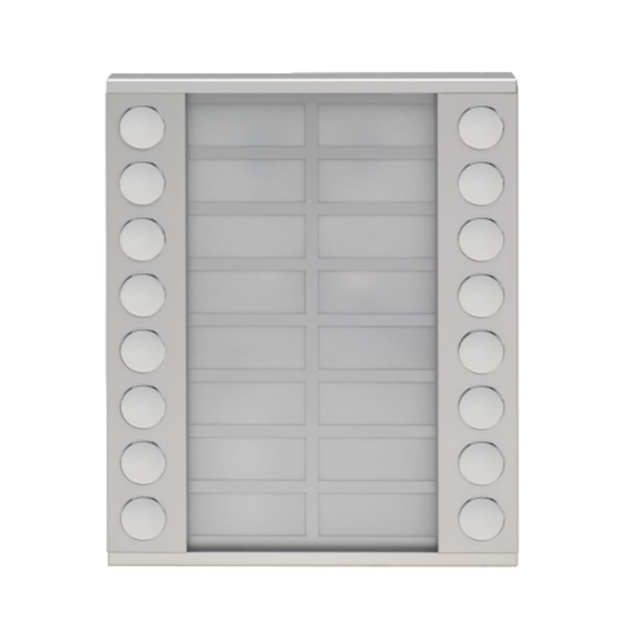 Uitbreidingsmodule 16 bellen in 2 rijen opb.buitenpost 20mm