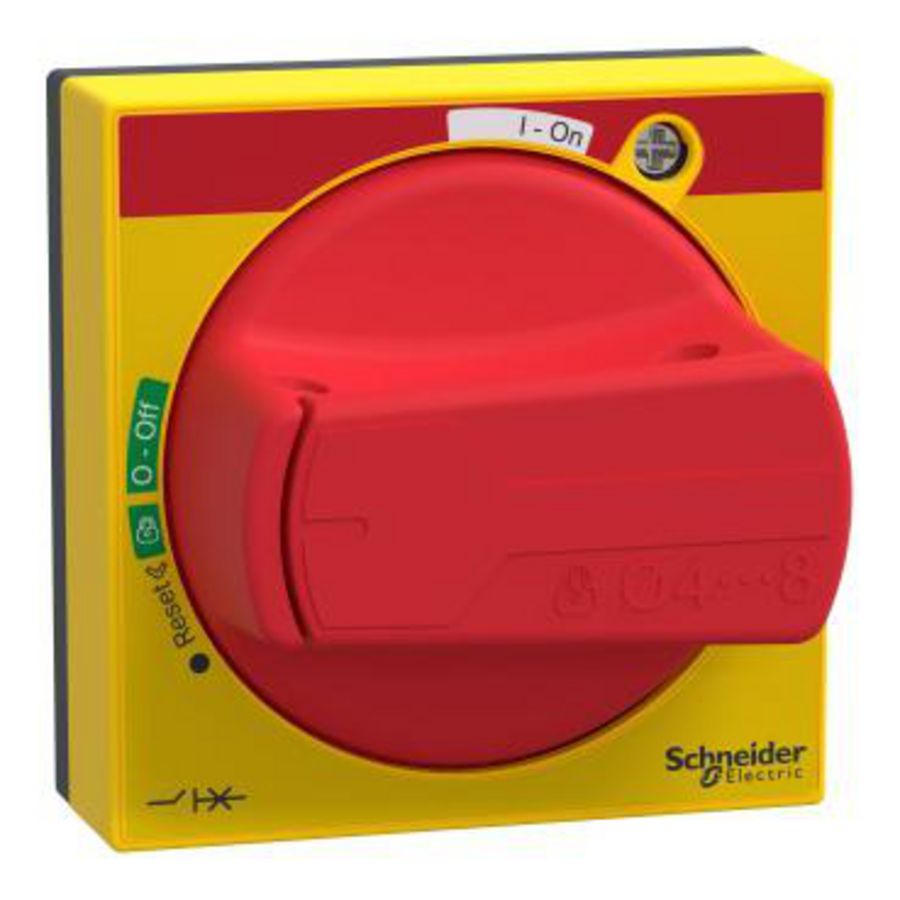 Draaibediening IP65 Rood/Geel Accessoires GV2/GV3 U