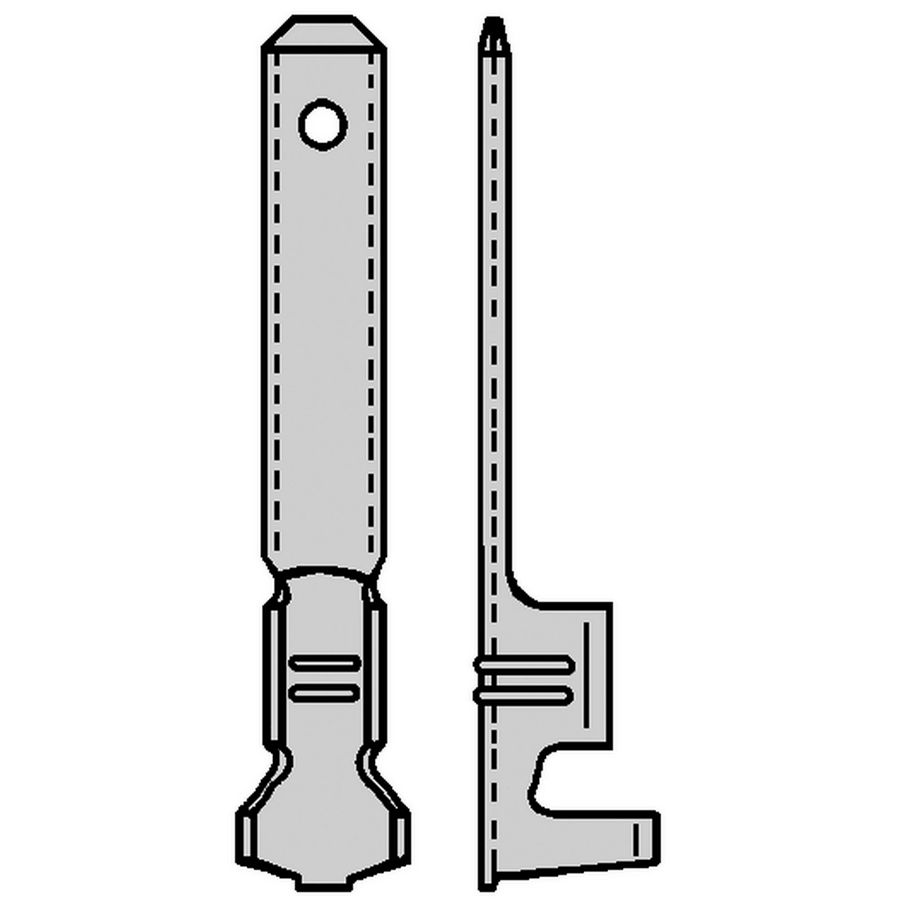 Kist a 100st. Ongeisol. vlaksteker F-krimp 2,8x0,8mm 0,5-1,0