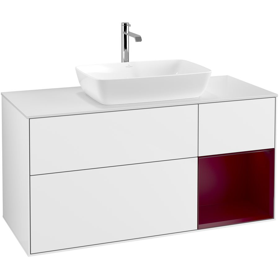 Wastafelonderkast Finion 1200x603x501mm G.White.L F831HBGF