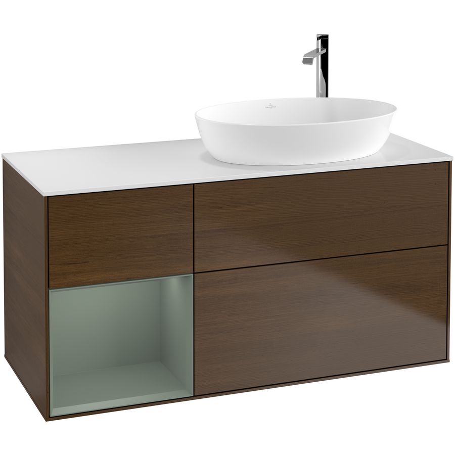 Wastafelonderkast Finion 1200x603x501mm W.Veneer F921GMGN