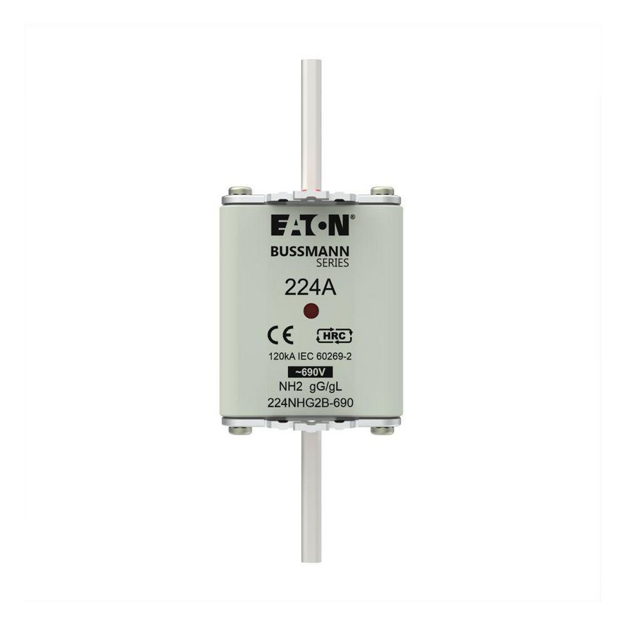 Zekering laagsp. 224A AC 690V NH2 gL/gG dubbele meld VVE=3