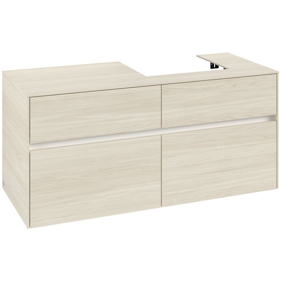 Wastafelonderkast Collaro 1200x548x500mm White Oak C07200AA