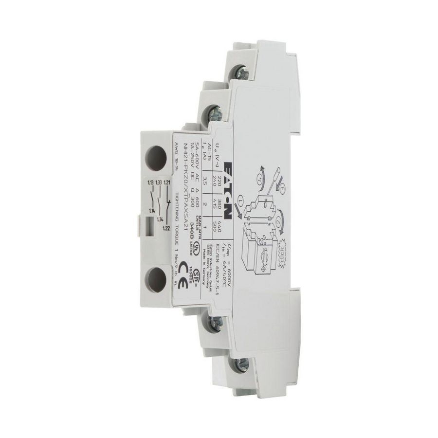 Hulpcontactblok PKZ NHI21-PKZ0 hulpcontact 2M 1V VVE=5