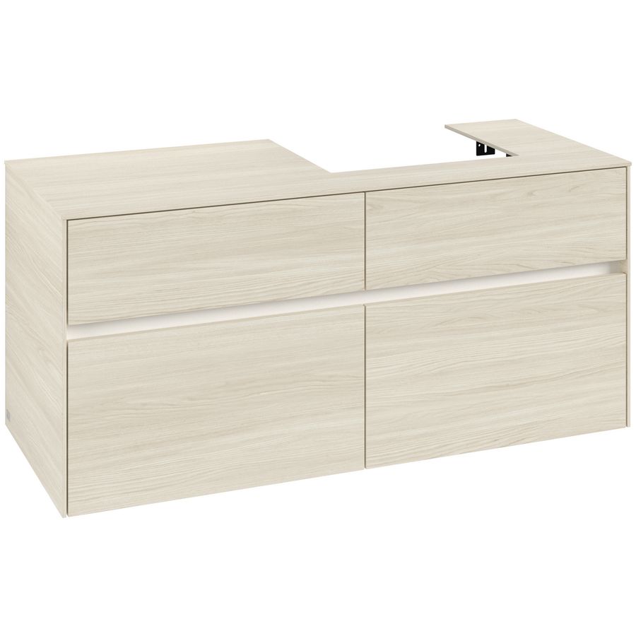 Wastafelonderkast Collaro 1200x548x500mm White Oak C072B0AA