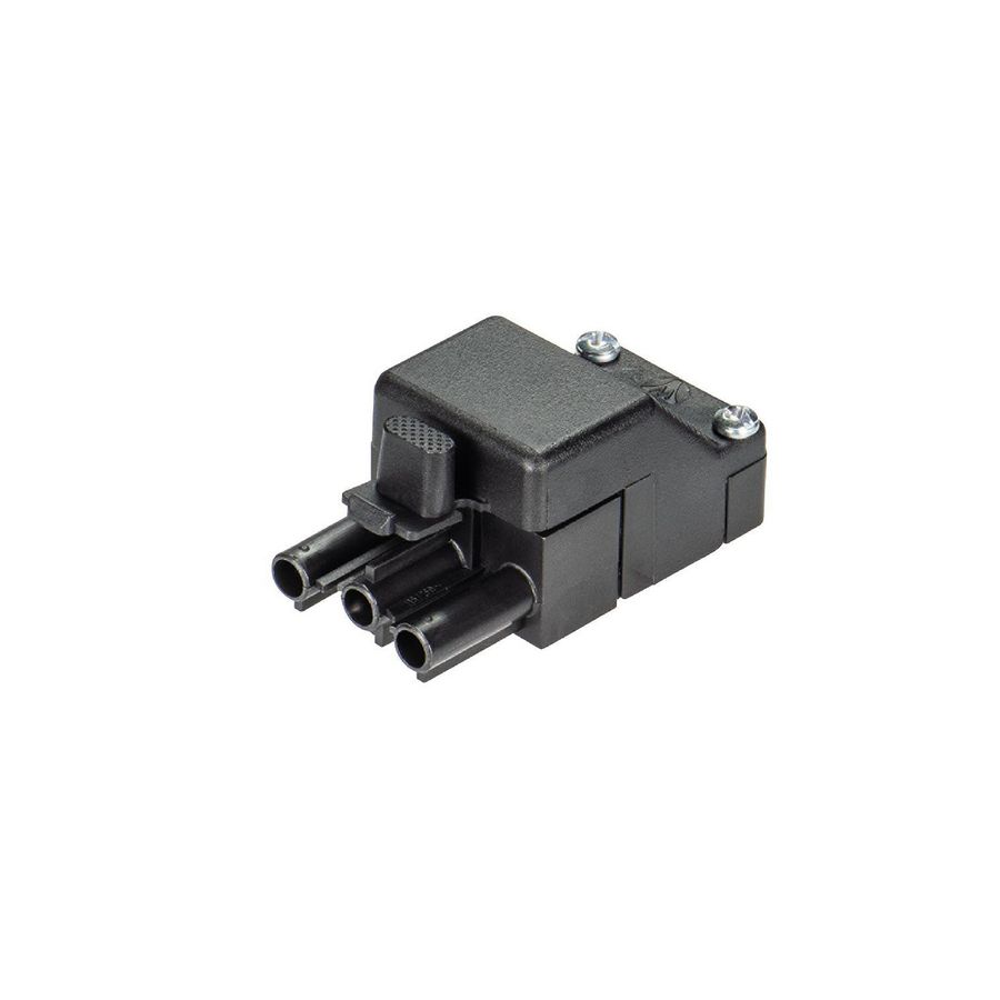 Stekerdeel met trekontlasting ST18/3s2 ZEV zwart FL VVE=200