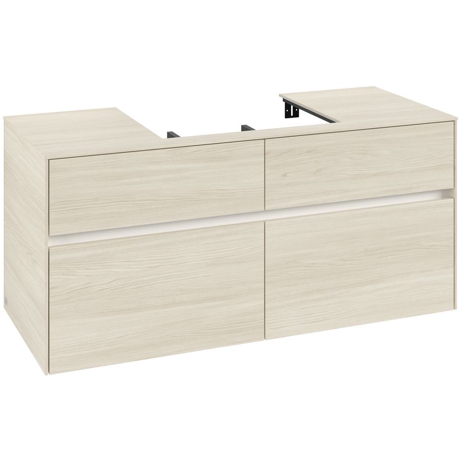 Wastafelonderkast Collaro 1200x548x500mm White Oak C08100AA