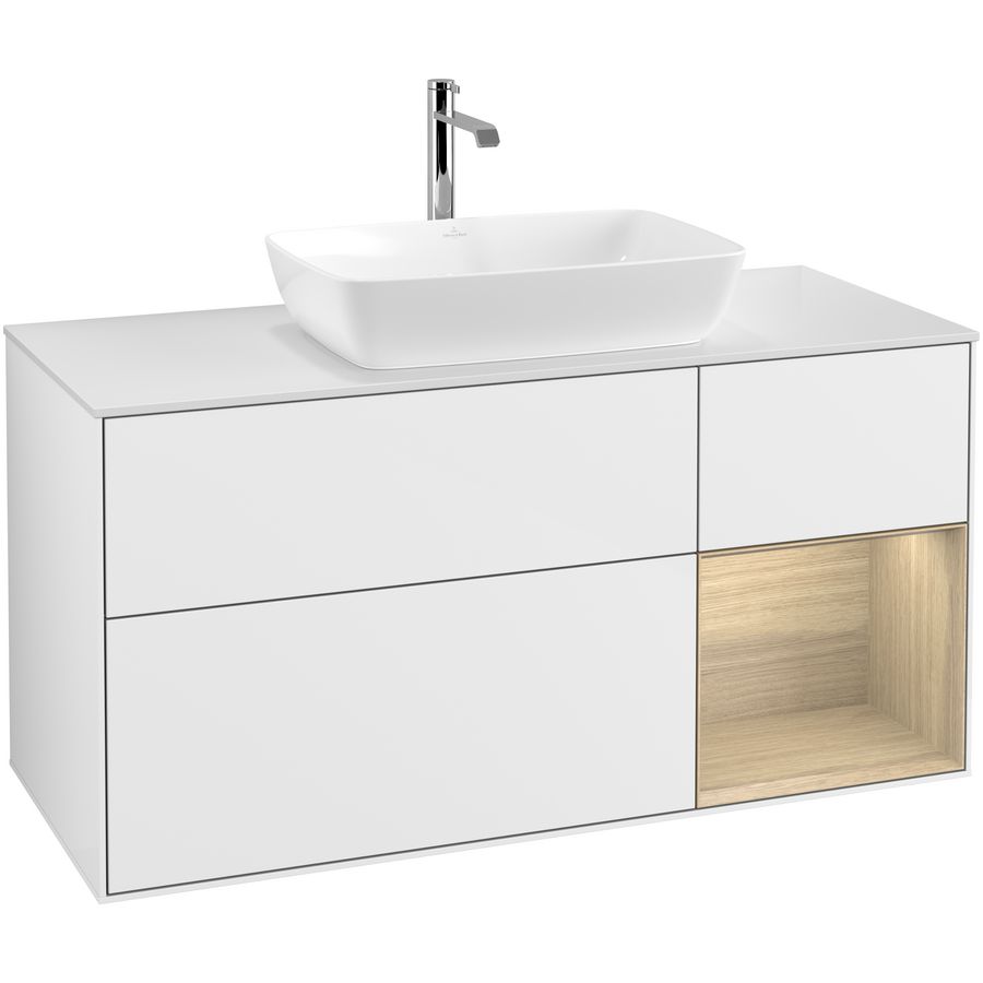 Wastafelonderkast Finion 1200x603x501mm G.White.L F831PCGF