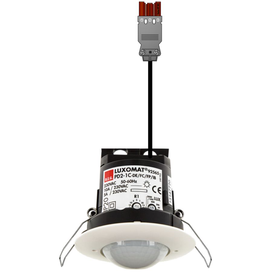 Bewegingsensor SB02.m.1c.ib.bn1 wiel pir 10m+ GST18br 1m zk1
