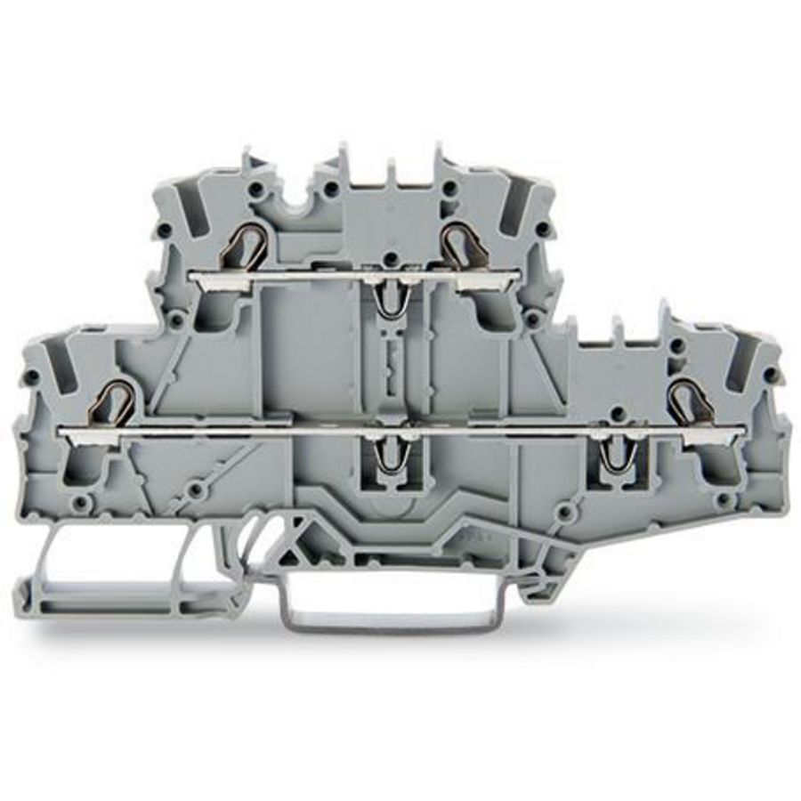 2-etageklem Rijg-/rijgklem L/L grijs 2002-2701 VVE=50