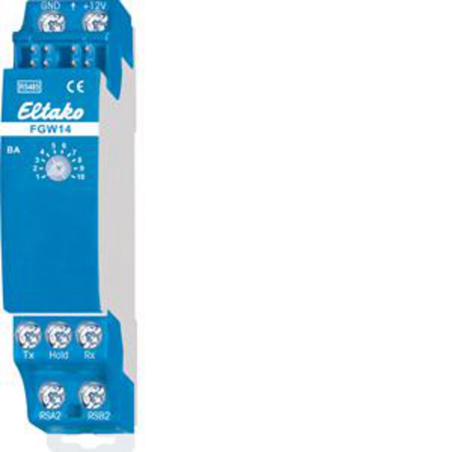 Meervoudige DIN-rail Funk bus-gateway. Bi-directioneel.