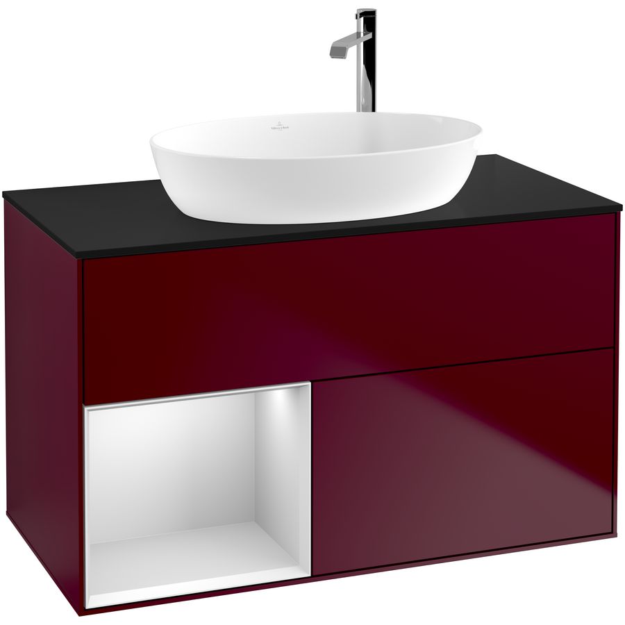 Wastafelonderkast Finion 1000x603x501mm Peony Matt Lacquer F892MTHB