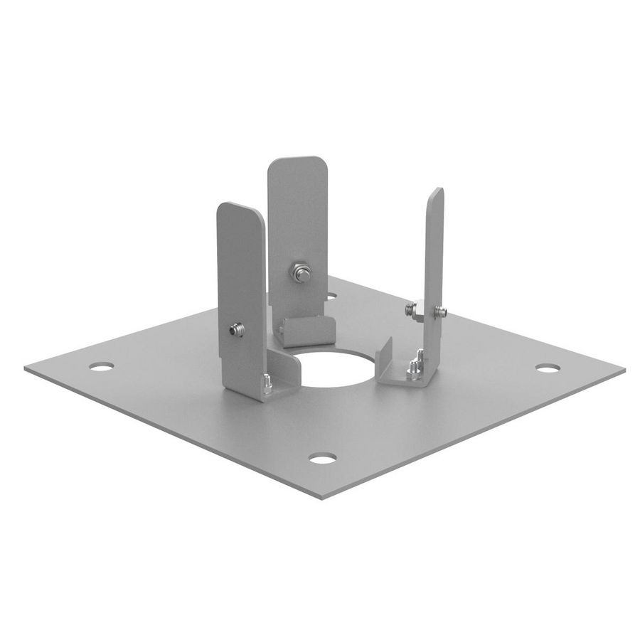 Vloermontagevoet met flens in roestvrij staal AISI 316