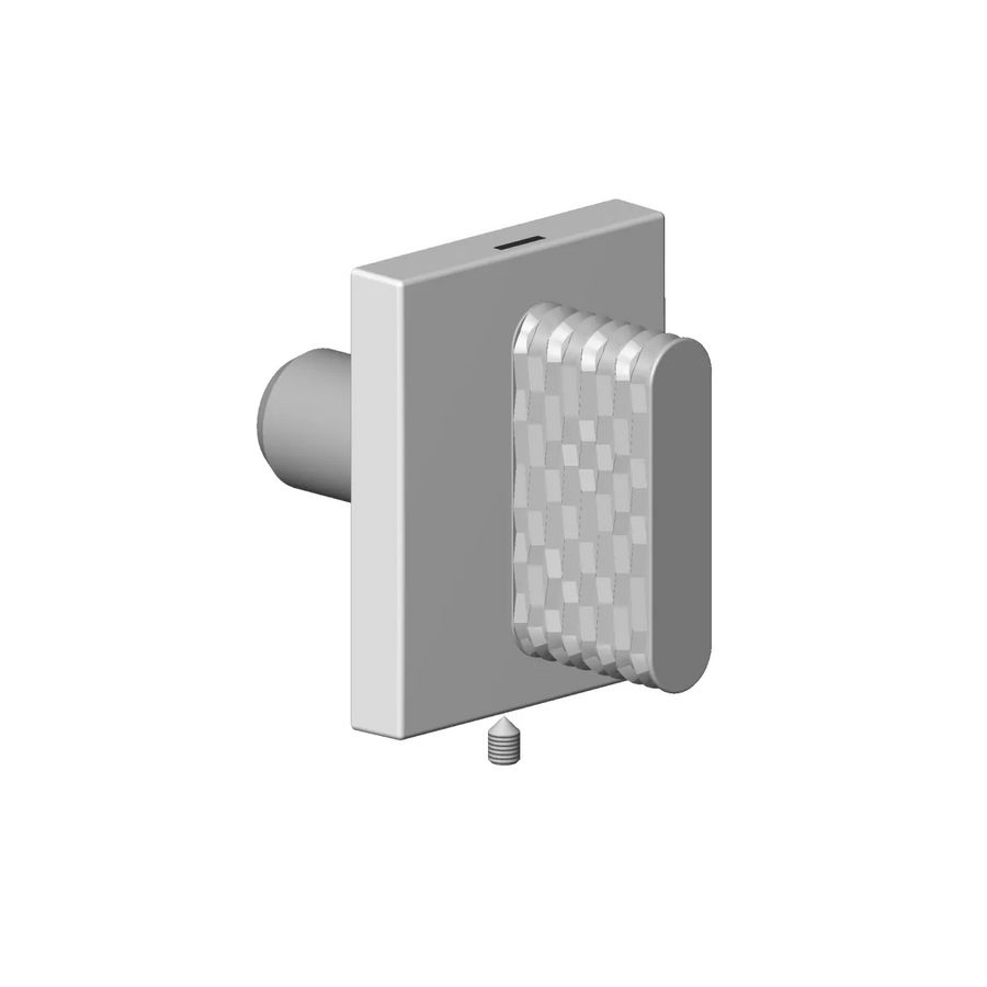 Greep v. wastafel Hot ovaal trap 60x47,5x40mm Platina gebors