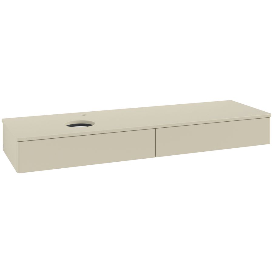 Wastafelonderkast Antao 1600x190x500mm S.Grey Matt Lacquer K15050HJ