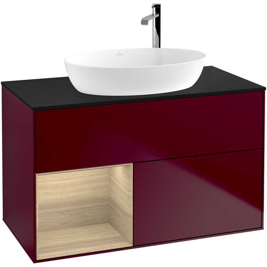 Wastafelonderkast Finion 1000x603x501mm Peony Matt Lacquer F892PCHB