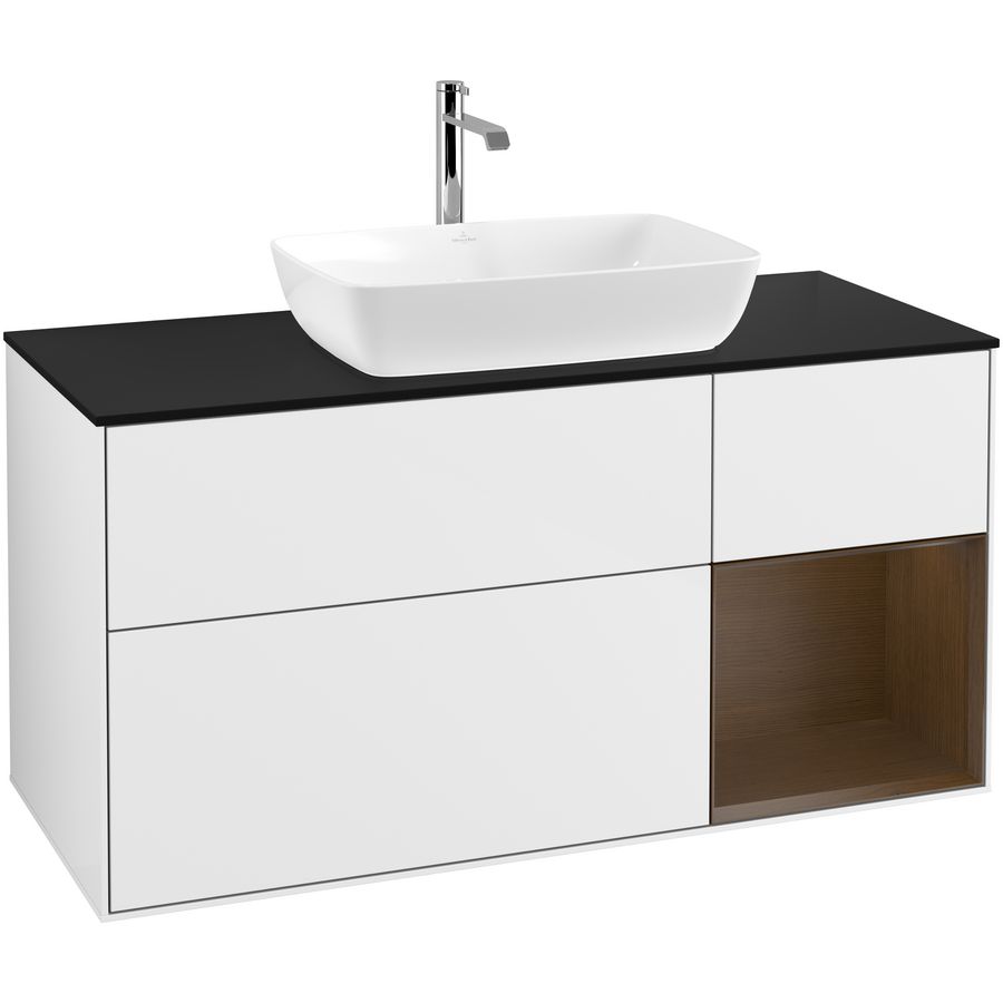 Wastafelonderkast Finion 1200x603x501mm G.White.L F832GNGF