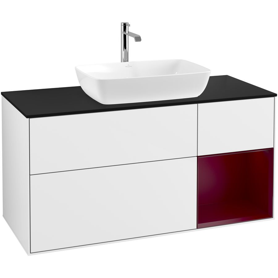 Wastafelonderkast Finion 1200x603x501mm G.White.L F832HBGF