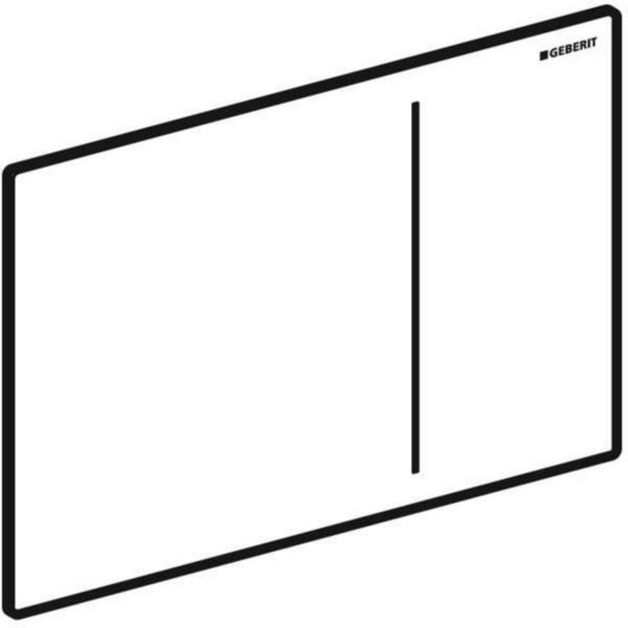 Onderdeel plaat 2-toets Sigma70 SQUARE zandgrijs