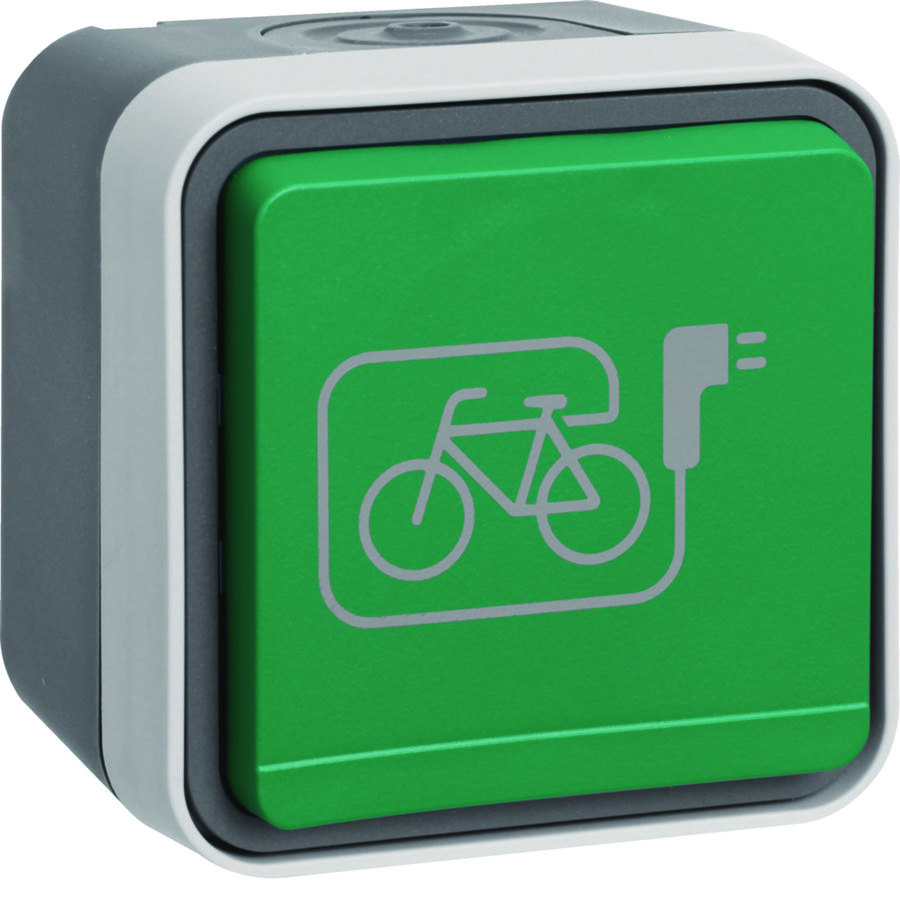 WCD penaarde+fietslaadsymb. tkstv. + behuizing W.1 grijs