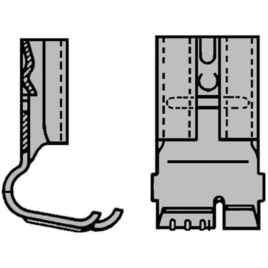 Kist a 100st. ongeisoleerde vlakstekerhuls F-krimp L=11mm