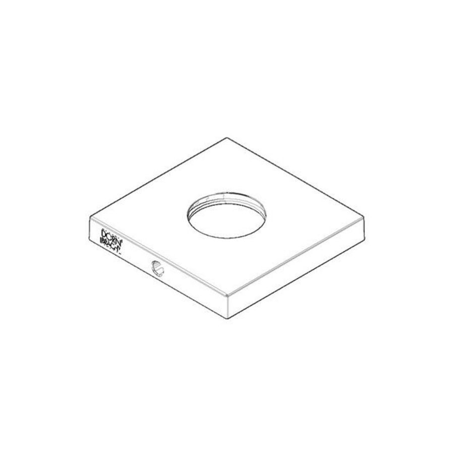 Rozet 55x55x8,5x24mm chr