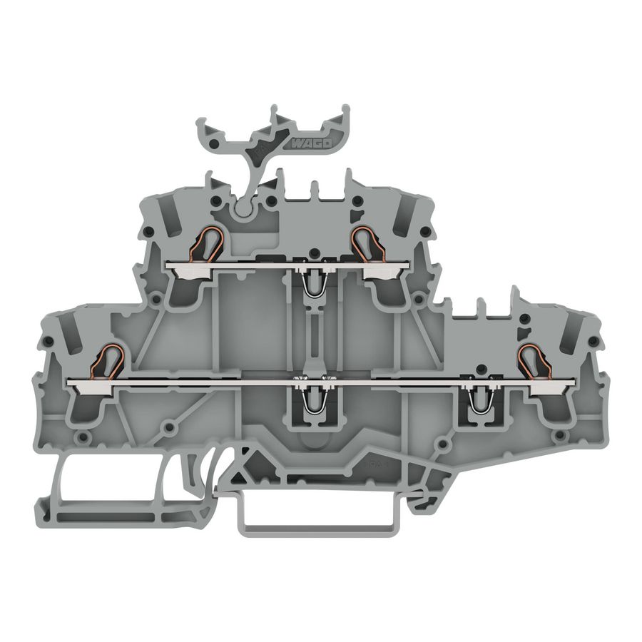 2-etageklem Rijg-/rijgklem L/N grijs 2002-2703 VVE=50