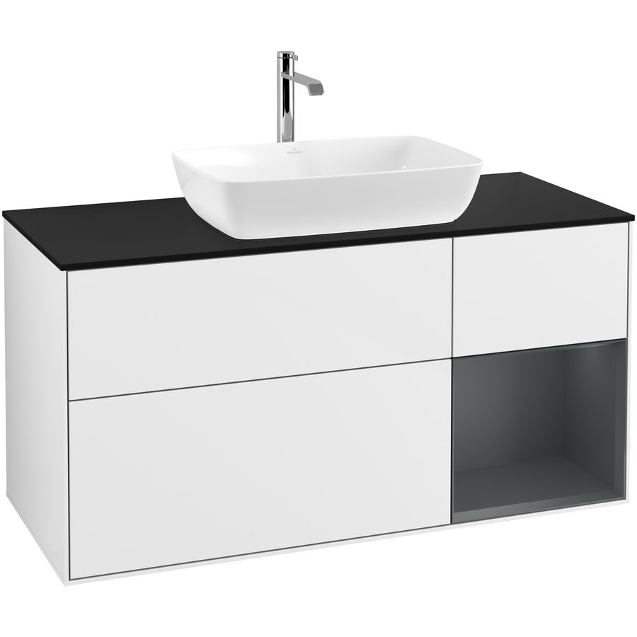 Wastafelonderkast Finion 1200x603x501mm G.White.L F832HGGF