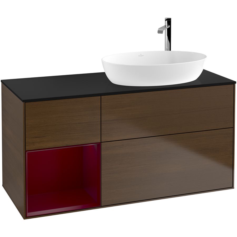 Wastafelonderkast Finion 1200x603x501mm W.Veneer F922HBGN