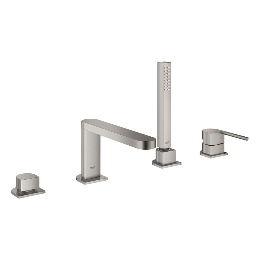 Plus 4-gats badrandcombinatie 29307al3 hard graphite geborsteld (mat donker grijs)
