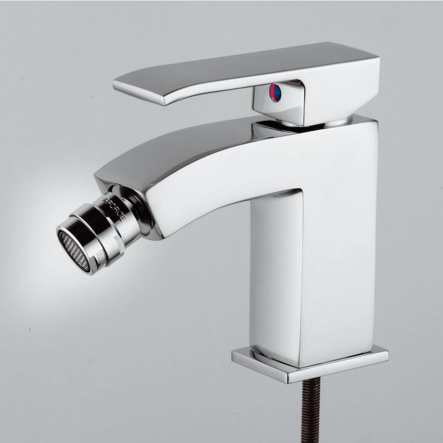 Bidetmengkraan LEVEL 1-hendel sprong 119mm met waste-inrichting chroom