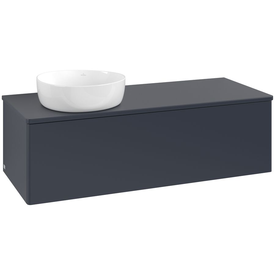 Wastafelonderkast Antao 1200x360x500mm Mid.Blue Matt Lacquer L33050HG