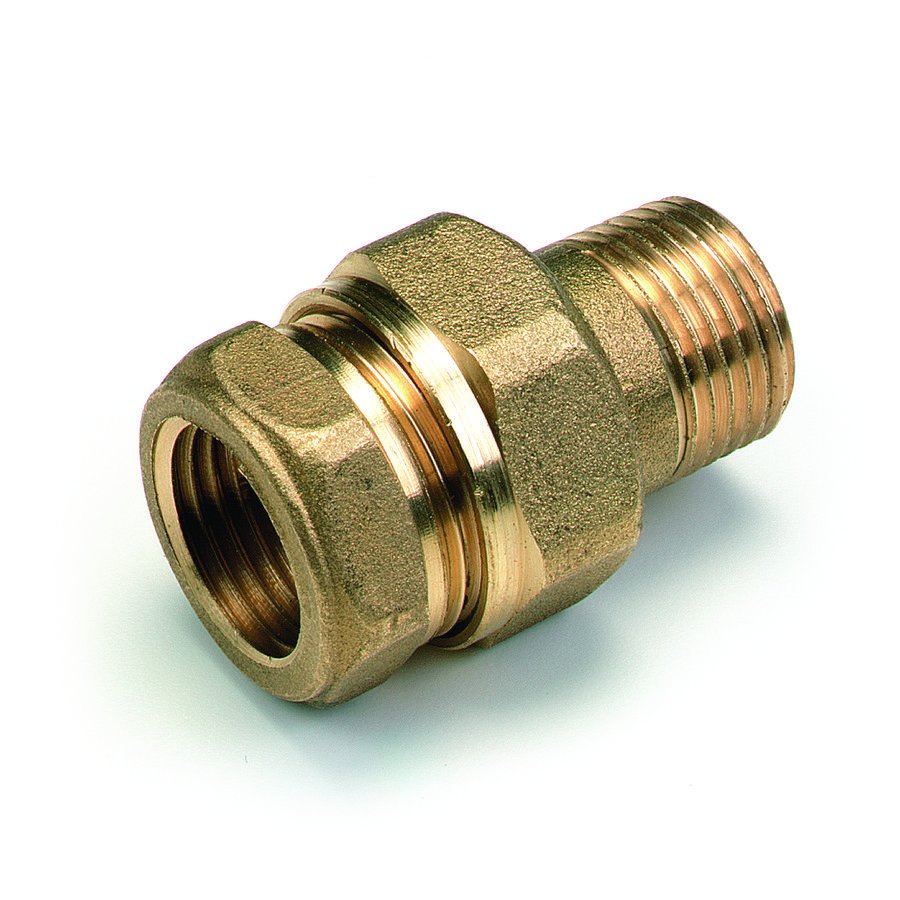 Koppeling 3-delig recht 3/4" JSC bi-bu