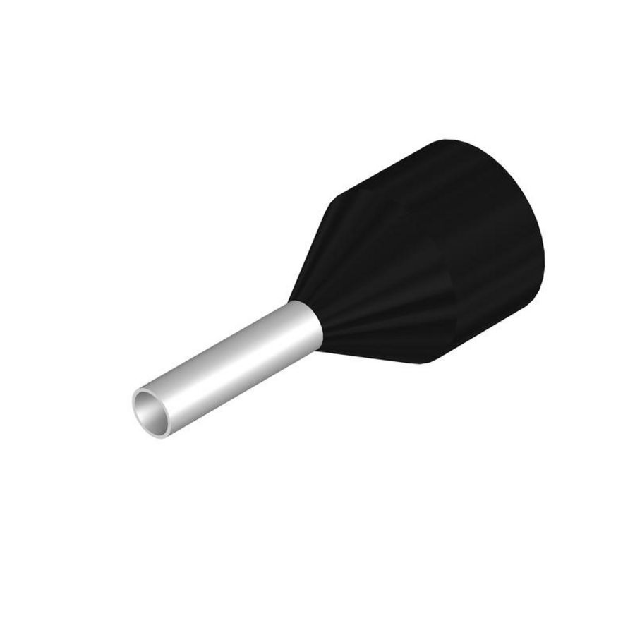 Adereindhuls 1.5mm² Stripping l: 13mm zwart VVE=100