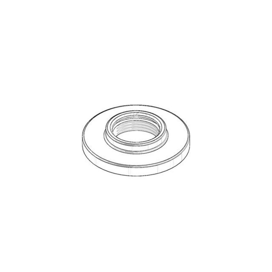 Rozet 55x11mm Mat Wit 092790005-10