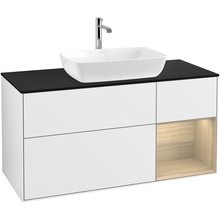 Wastafelonderkast Finion 1200x603x501mm G.White.L F832PCGF