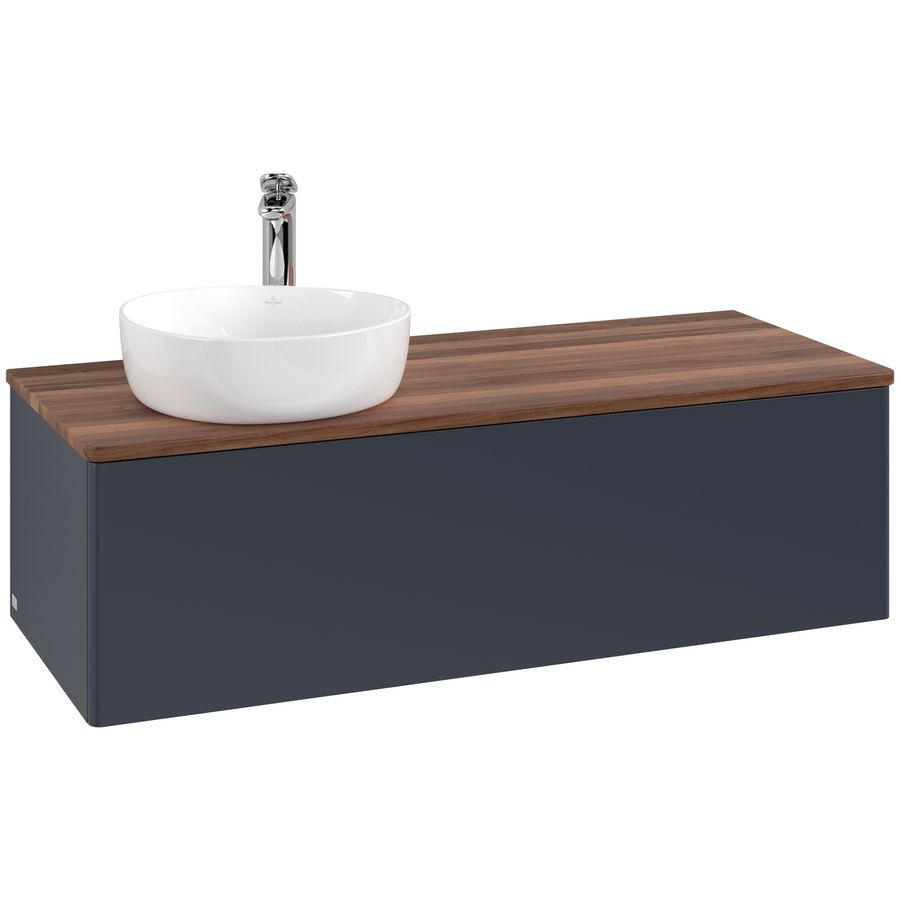 Wastafelonderkast Antao 1200x360x500mm Mid.Blue Matt Lacquer L33052HG