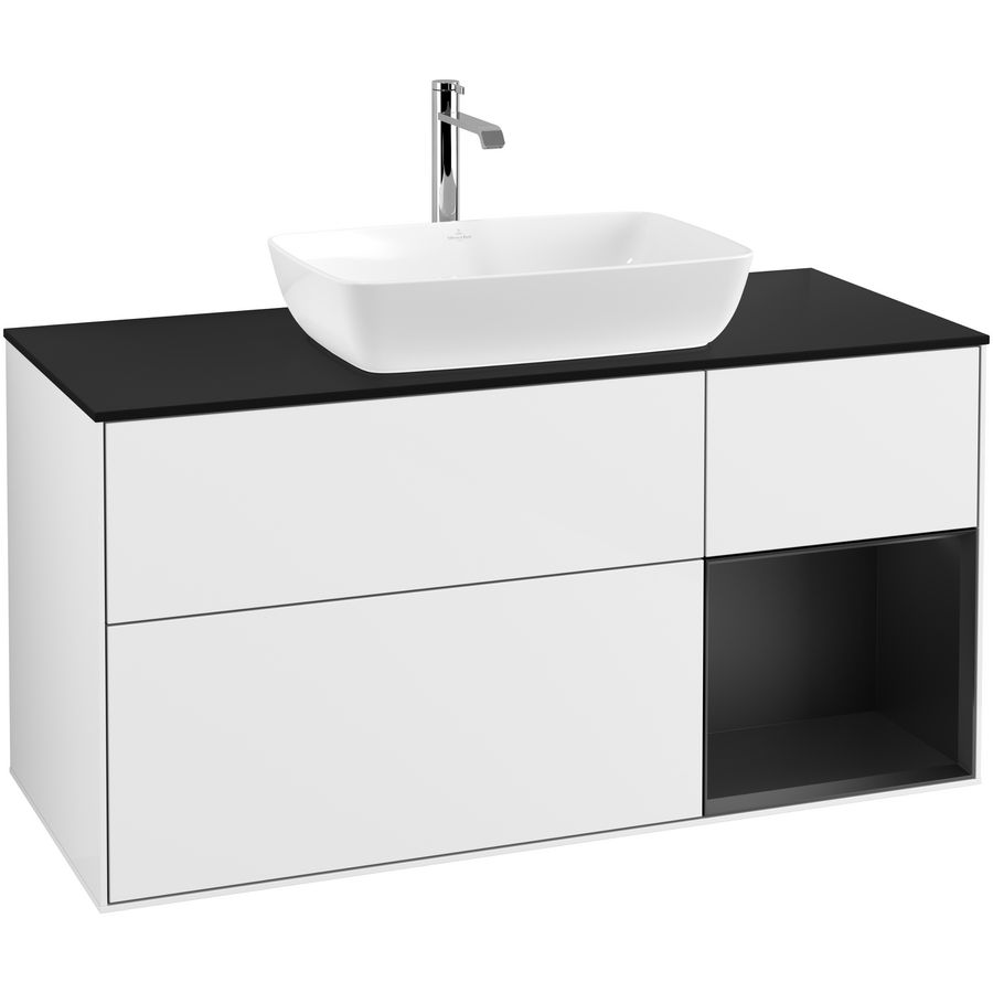Wastafelonderkast Finion 1200x603x501mm G.White.L F832PDGF