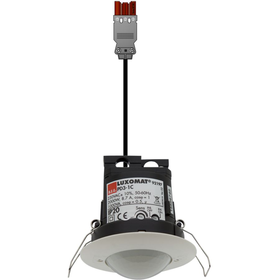 Bewegingsensor SB03.1c.ib.bn1 wiel pir 10m+ GST18br 1m zk1