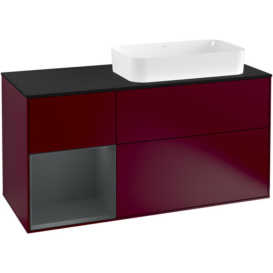Wastafelonderkast Finion 1200x603x501mm Peony Matt Lacquer G272HGHB