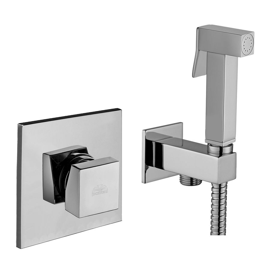 Com. bidet sproeierst handdouchehoudermetaal KITDUP112CR chroom