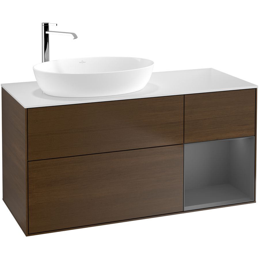 Wastafelonderkast Finion 1200x603x501mm W.Veneer F931GKGN