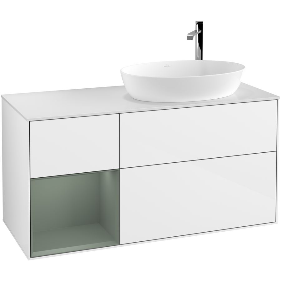 Wastafelonderkast Finion 1200x603x501mm G.White.L F921GMGF